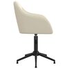 vidaXL Esszimmerst&uuml;hle 2 Stk. Drehbar Creme Samt