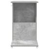 vidaXL Beistelltisch Mit Rad Beton Grau 40 x 35 x 60 cm Holzwerkstoff