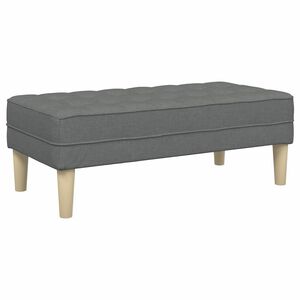 vidaXL Bank mit Kissen Dunkelgrau 113 x 57 x 39 cm Stoff
