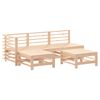 vidaXL 5-tlg. Garten-Lounge-Set Massivholz Kiefer