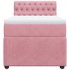 vidaXL Boxspringbett mit Matratze Rosa 80x200 cm Samt