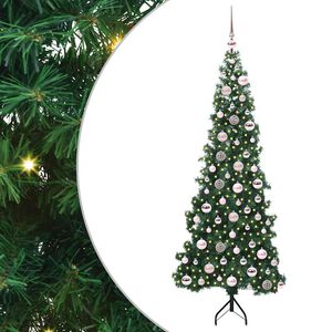 vidaXL Eckiger k&uuml;nstlicher Weihnachtsbaum Gr&uuml;n 180 cm PVC und Metall