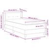 vidaXL Boxspringbett mit Matratze Rosa 200 x 80 cm Polyester