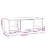 vidaXL Couchtisch Sonoma-Eiche 102x50x36 cm Holzwerkstoff