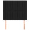 vidaXL Kopfteil Schwarz 80x5x118/128 cm Stoff