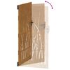 vidaXL Gartentor 100x200 cm Cortenstahl Gras-Design