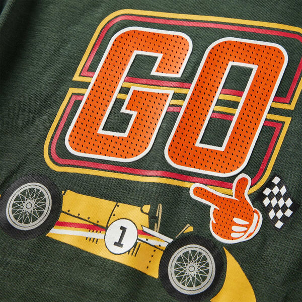 Kinder-Langarmshirt Dunkelgr&uuml;n 104