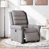 vidaXL Relaxsessel Elektrisch Taupe Stoff