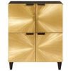 vidaXL Seitenschrank mit Speicher Schwarz und Gold 60 x 33,5 x 75 cm