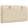 vidaXL Kopfteil-Kissen Creme 80 cm Stoff