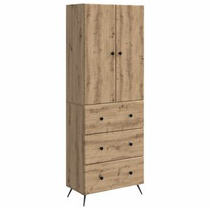 vidaXL Schrankset 2 stk. 66 x 34,5 x 90 cm Holzwerkstoff Artisan-Eiche
