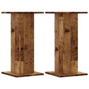vidaXL Pflanzenst&auml;nder 2 Stk. Altholz-Optik 30x30x60 cm Holzwerkstoff
