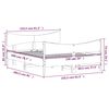 vidaXL Massivholzbett ohne Matratze Wachsbraun 150x200 cm Kiefernholz