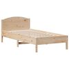vidaXL Massivholzbett ohne Matratze 100x200 cm Kiefernholz