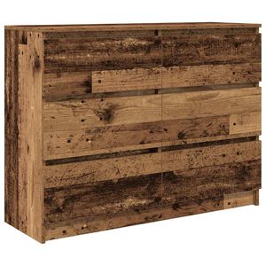 vidaXL Sideboard Altholz-Optik 100x35x76 cm Holzwerkstoff