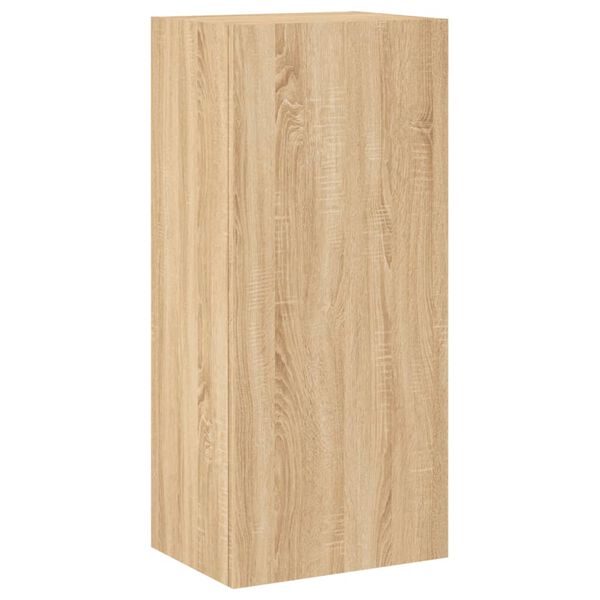 vidaXL TV-Wandschrank Sonoma-Eiche 40,5x30x90 cm Holzwerkstoff