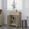 vidaXL Badezimmerschrank Sonoma-Eiche 60x33x80 cm Holzwerkstoff