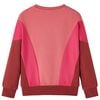 Kinder-Sweatshirt Farbblock Rosa und Henna 140