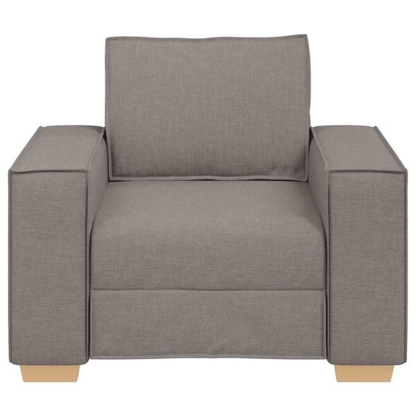 vidaXL Sofa Stuhl Taupe 60 cm Stoff