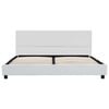 vidaXL Bettgestell Weiß Kunstleder 160x200 cm