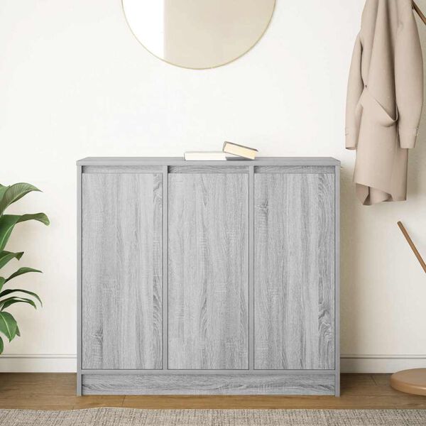 vidaXL Sideboard Grau Sonoma 85x34x76 cm Holzwerkstoff