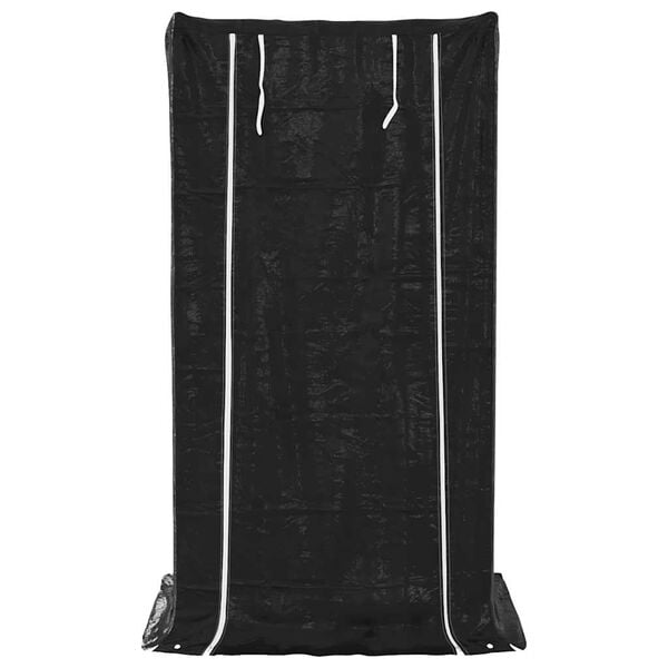 vidaXL Brennholzregal mit Regenschutz 100x80x200 cm Verzinkter Stahl