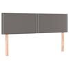 vidaXL Kopfteile Grau 144x5x78/88 cm Kunstleder