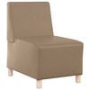 vidaXL | Modulares Armfreies Sofa | Cappuccino 55 x 74 x 82 cm Kunstleder