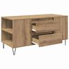 vidaXL Couchtisch Artisan-Eiche 102 x 44,5 x 50 cm Holzwerkstoff