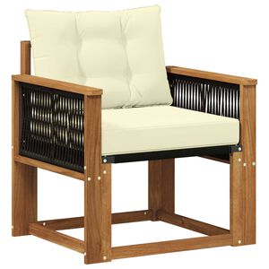 vidaXL Outdoor Mittelsofa Massivholz Akazie Natur