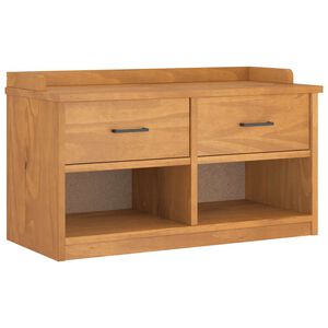 vidaXL Flurbank SANDNES 87x40x50 cm Massivholz Kiefer