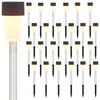 vidaXL Au&szlig;en Solarlichter mit Erdnagel 24 pcs Warmes Wei&szlig; 29,5 cm
