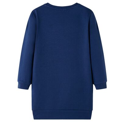 Kinder-Pulloverkleid Marineblau 92