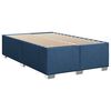 vidaXL Boxspringbett mit Matratze Blau 90x200 cm Stoff