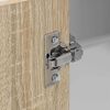 vidaXL H&auml;ngeschrank mit T&uuml;r Sonoma-Eiche und Wei&szlig; 57 x 57 x 100 cm
