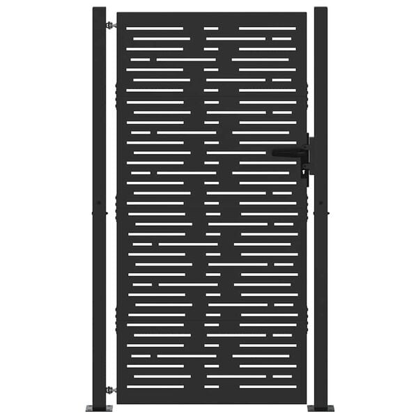 vidaXL Gartentor 100x175 cm Cortenstahl Quadratisches Design