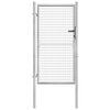 vidaXL Gartentor verzinkter Stahl 105x150 cm Silber