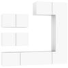 vidaXL 6-tlg. TV-Schrank-Set Wei&szlig; Holzwerkstoff