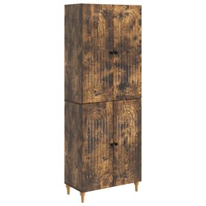 vidaXL Schrankset 2 stk. R&auml;uchereiche Holzwerkstoff