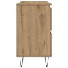 vidaXL Badschrank Artisan-Eiche 80x33x60 cm Holzwerkstoff