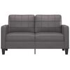 vidaXL 2-Sitzer-Sofa Grau 140 cm Kunstleder