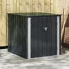 vidaXL Gartenlagerbox Schwarz 101,5 x 107 x 100 cm Stahl