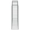 vidaXL Gabionen mit Hochbogen 25Stk. 200x50x140/160cm Verzinktes Eisen