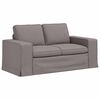 vidaXL Sofa 2 pcs Taupe 182 x 80 x 82 cm Stoff