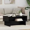 vidaXL Couchtisch Schwarz Eichen-Optik 80 x 46 x 35 cm Holzwerkstoff