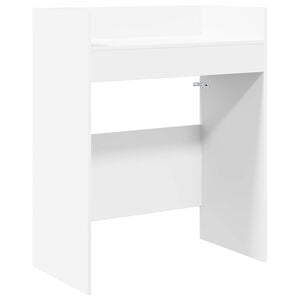 vidaXL DJ Tisch Wei&szlig; 102 x 45 x 102 cm Holzwerkstoff