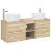vidaXL Badezimmerm&ouml;bel-Set 3 stk. Sonoma-Eiche 49,5 x 44,5 x 66 cm