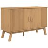 vidaXL Sideboard OLDEN Braun 114x43x73,5 cm Massivholz Kiefer