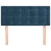 vidaXL Kopfteil Dunkelblau 80x5x78/88 cm Samt
