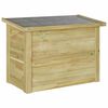 vidaXL Aufbewahrungsbox mit Speicher Natur 80 x 44,5 x 57,5 cm